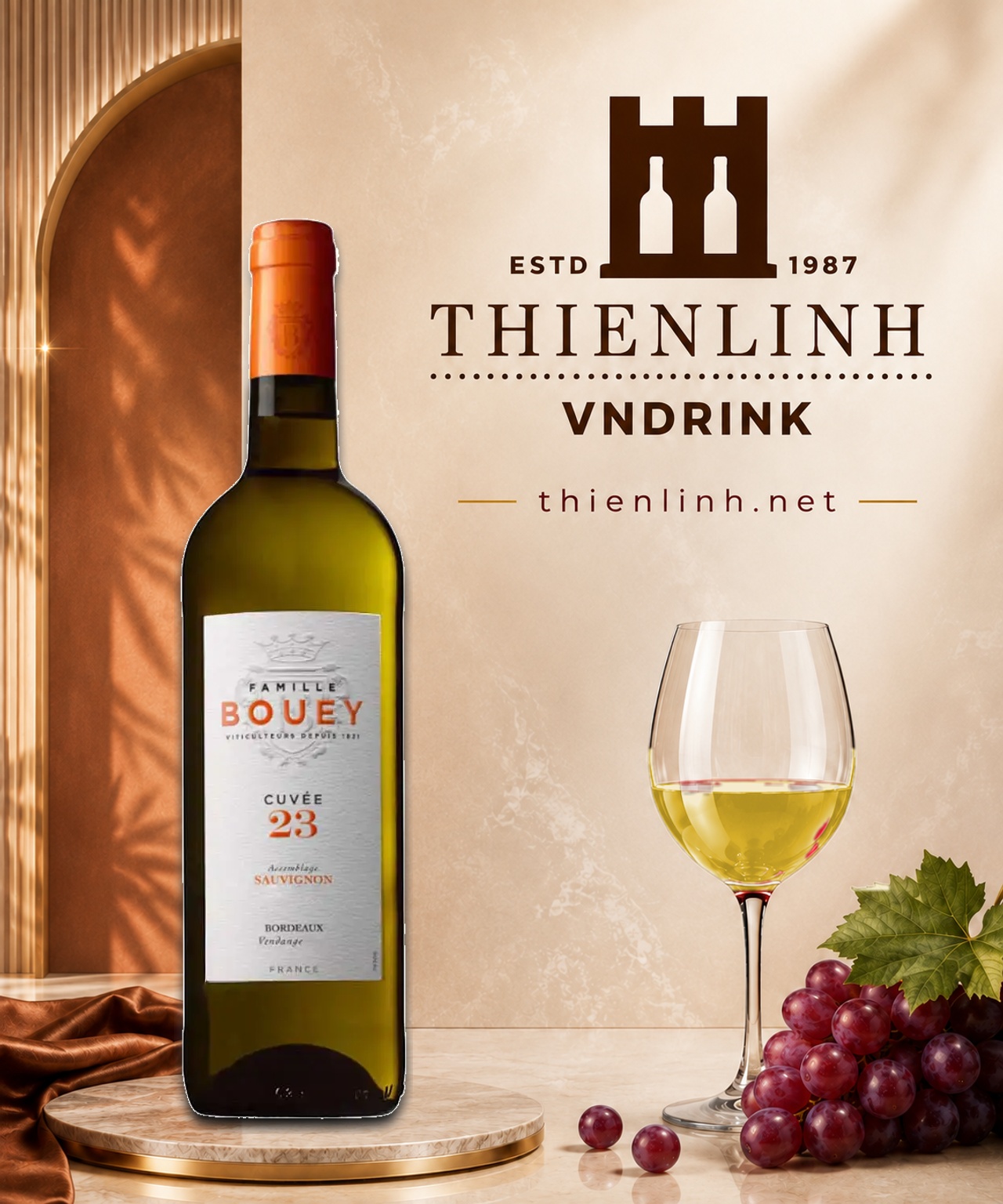 Famille Bouey Cuvée 23 Sauvignon Sémillon – Thiên Linh VNDrink