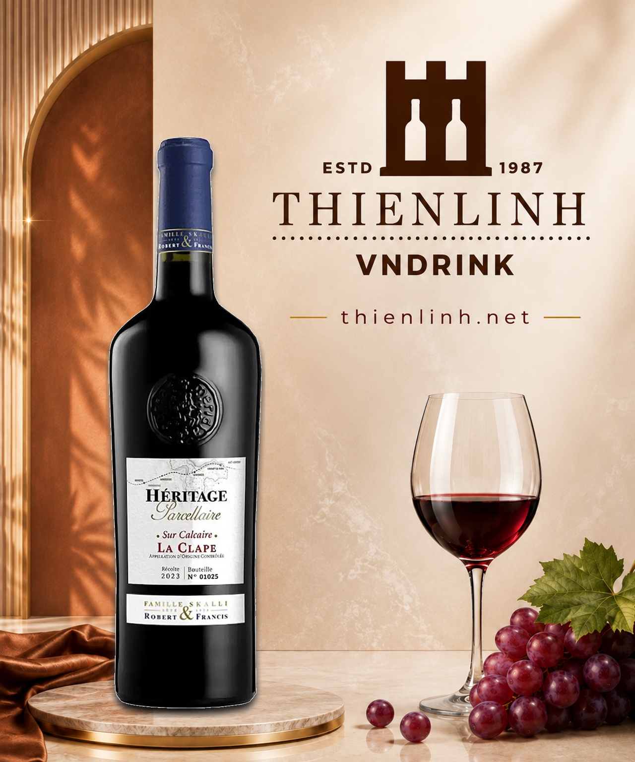 Famille Skalli Heritage Parcellaire La Clape 2023 – Thiên Linh VNDrink