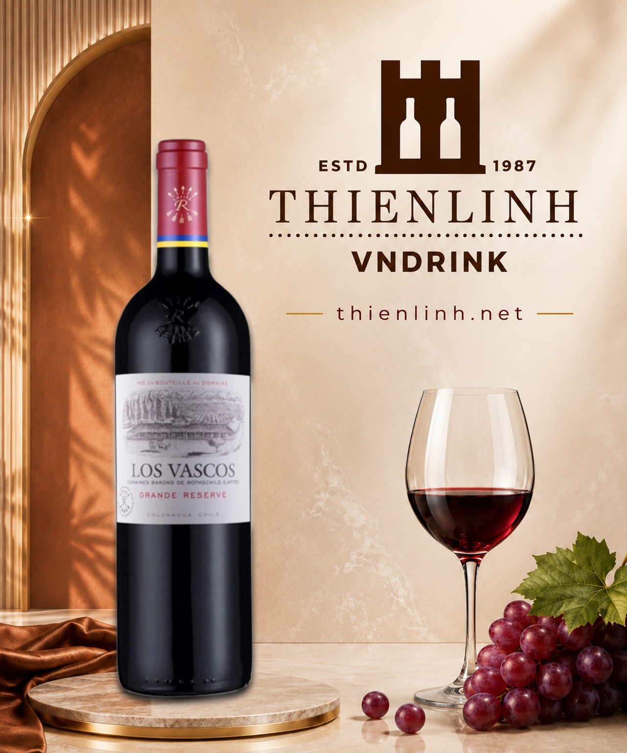 Los Vascos Grande Reserve Cabernet Sauvignon 2019 – Thiên Linh VNDrink