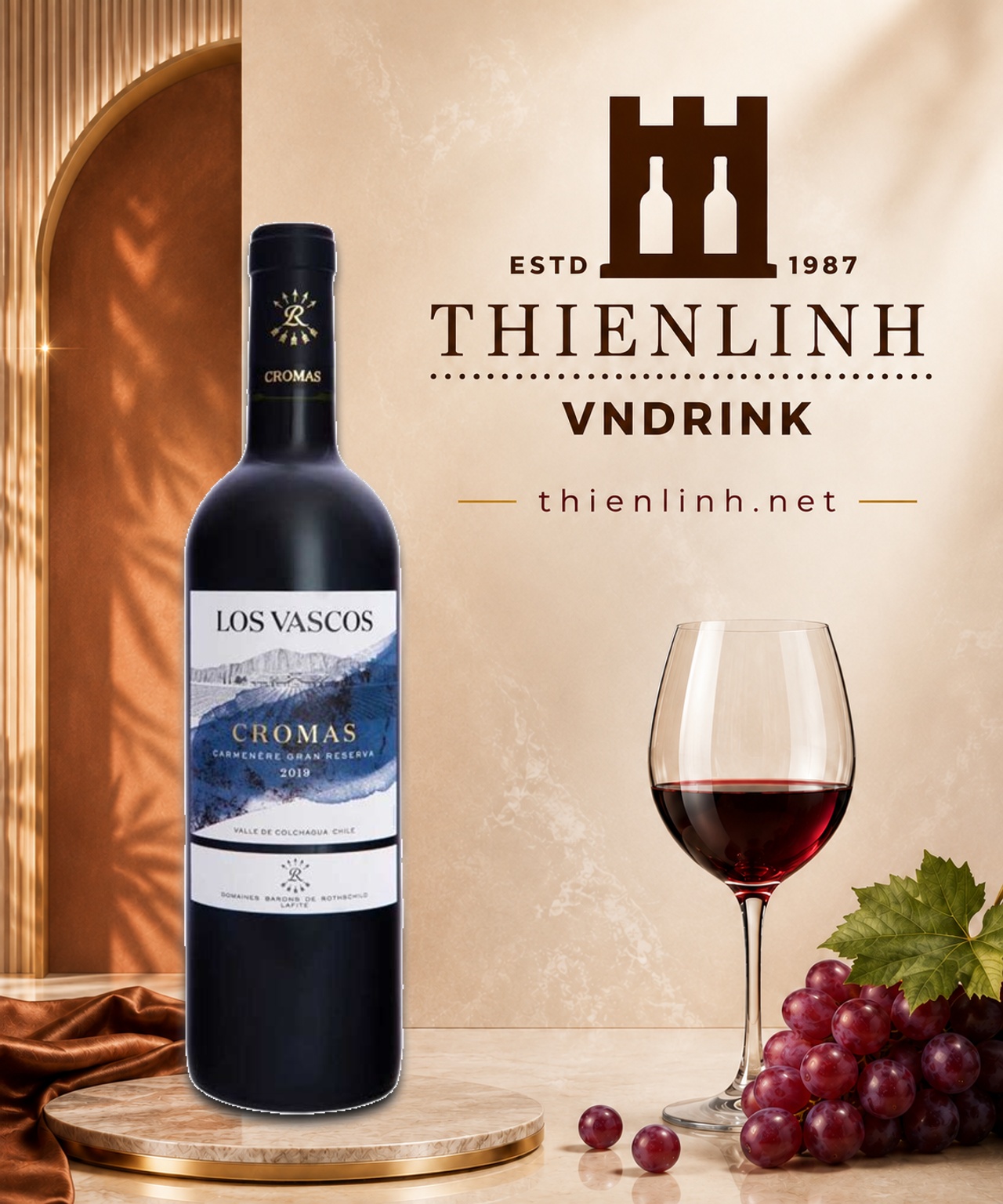 Los Vascos Gran Reserva Carménère 2019 – Thiên Linh VNDrink
