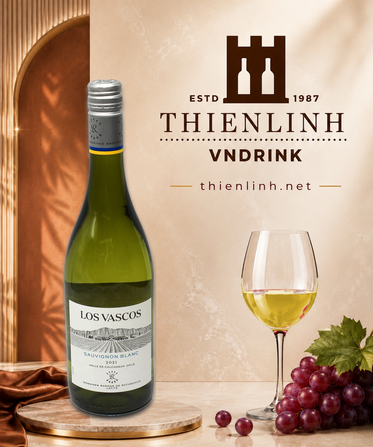 Los Vascos Sauvignon Blanc 2021 – Thiên Linh VNDrink