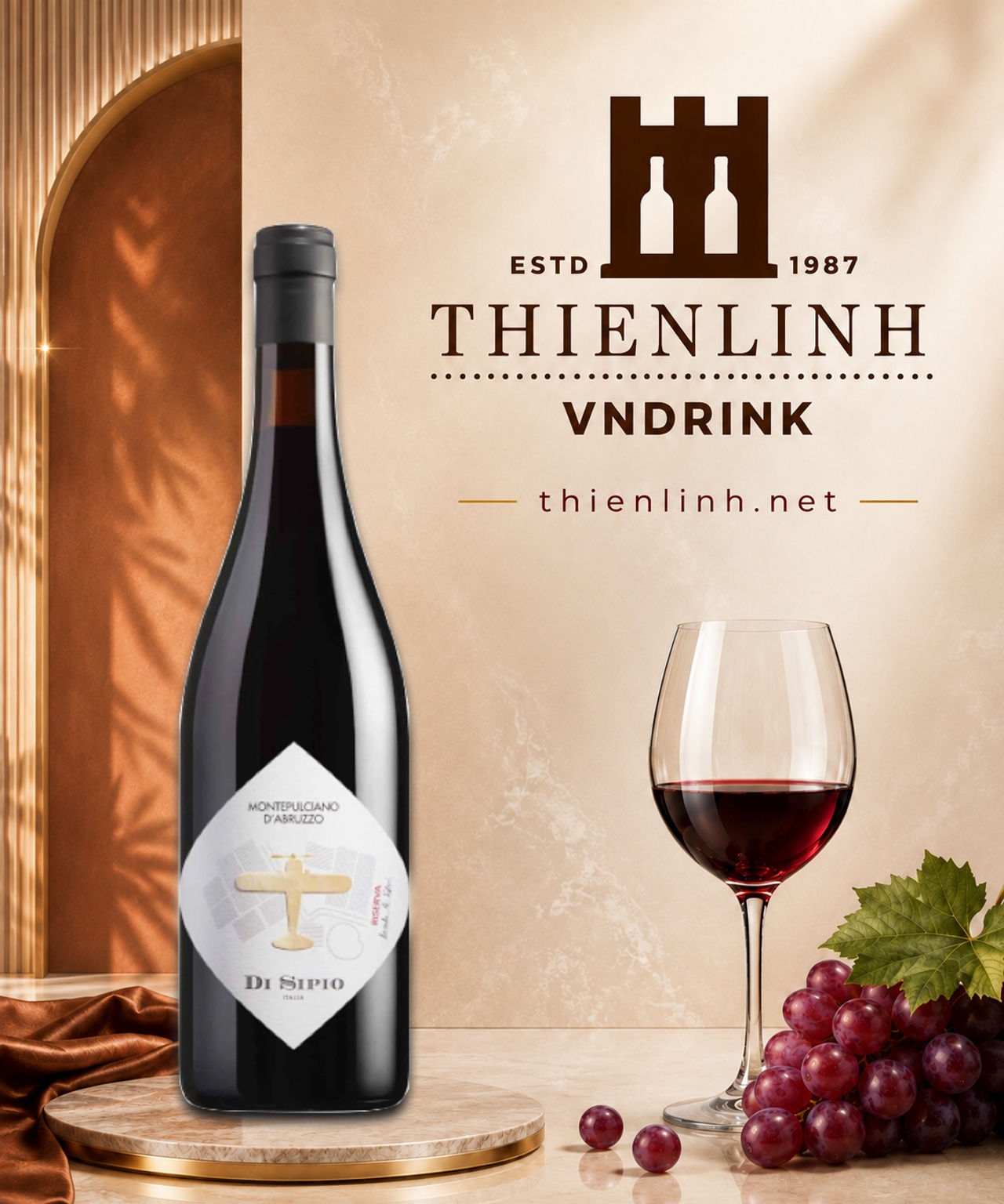 Di Sipio Montepulciano d'Abruzzo Riserva 2019 – Thiên Linh VNDrink