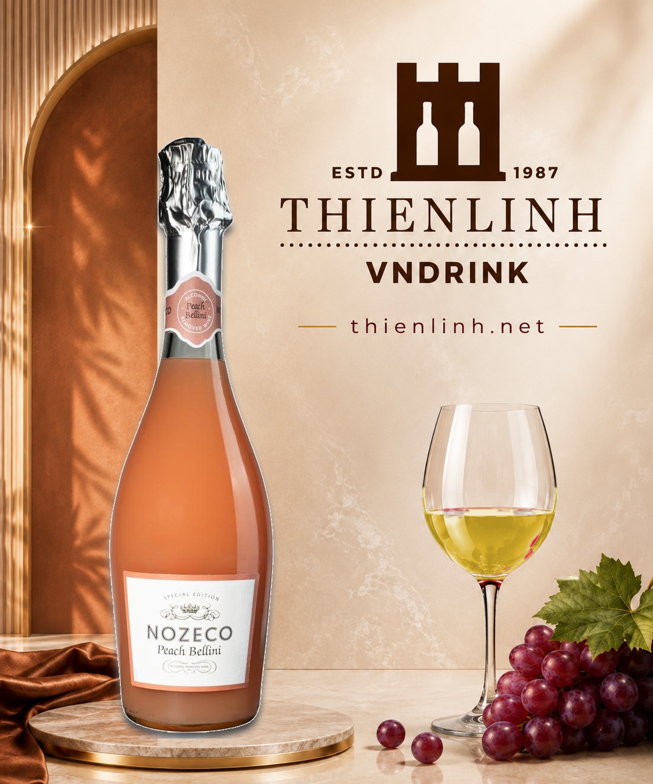 Nozeco Peach Bellini – Thiên Linh VNDrink