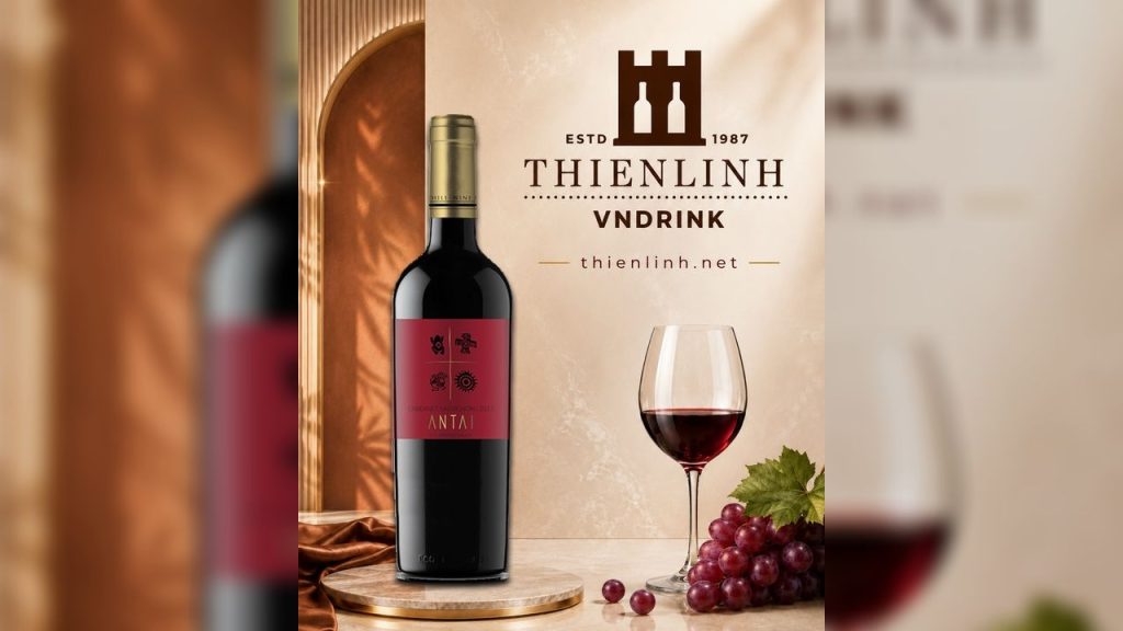 Antai Cabernet Sauvignon – vang đỏ Chile 13% từ Central Valley, hương quả đen rõ – Thiên Linh VNDrink