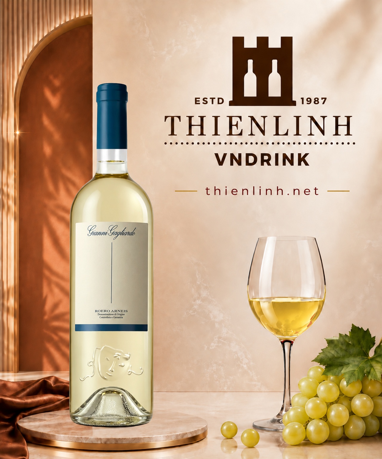 Chai rượu vang trắng Gianni Gagliardo Roero Arneis 2022 – Thiên Linh VNDrink