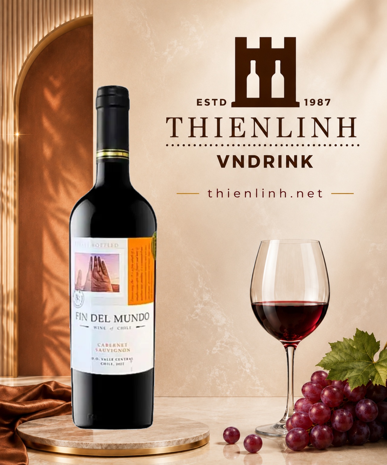 Chai rượu vang đỏ Fin Del Mundo Cabernet Sauvignon – Thiên Linh VNDrink