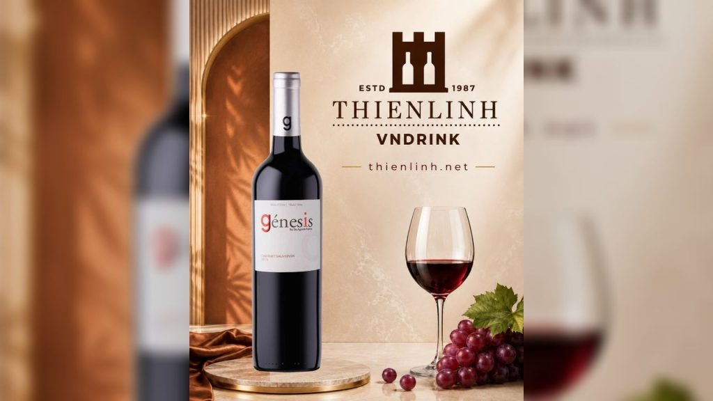 Genesis Cabernet Sauvignon – vang đỏ Chile 13% từ Maule Valley, phong cách dễ tiếp cận – Thiên Linh VNDrink