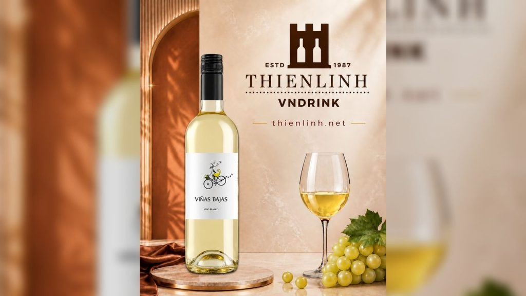Viñas Bajas Vino Blanco – vang trắng Tây Ban Nha 11%, Macabeo và Garnacha Blanca, vùng Aragón – Thiên Linh VNDrink