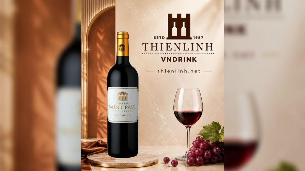 Château Saint-Paul 2017 – vang đỏ Cru Bourgeois Pháp 13,5%, Haut-Médoc, Bordeaux – Thiên Linh VNDrink