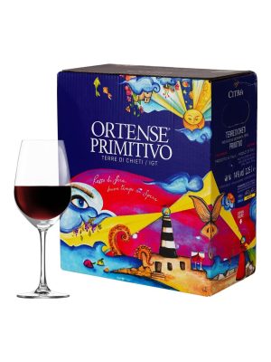 Hộp rượu vang đỏ Citra Ortense Primitivo Terre di Abruzzo 2,25L, Abruzzo, Ý – Thiên Linh VNDrink