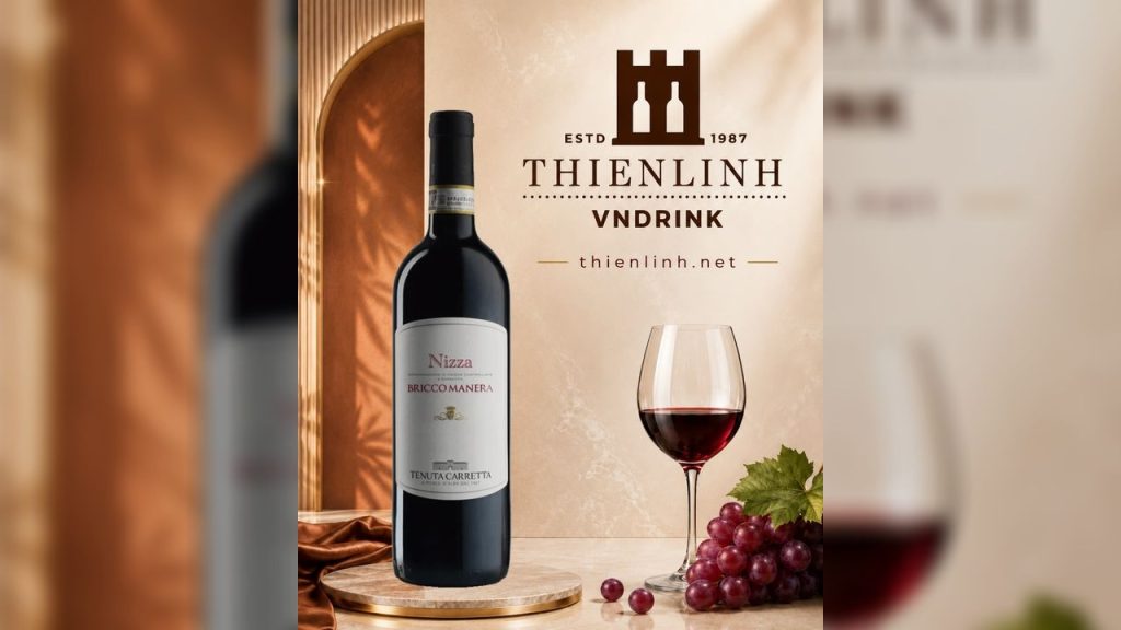 Chai rượu vang đỏ Tenuta Carretta Nizza Bricco Manera 2020 – Thiên Linh VNDrink