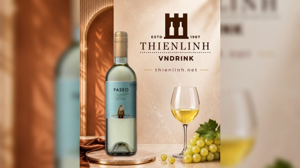 Paseo Sauvignon Blanc – vang trắng Chile 12,5% Central Valley, dùng cùng hải sản và món Việt – Thiên Linh VNDrink