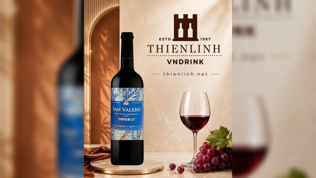 San Valero Tinto 2023 – vang đỏ Tây Ban Nha 12% từ Tempranillo, vùng Cariñena – Thiên Linh VNDrink