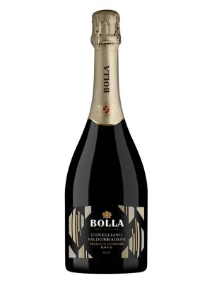 Rượu vang sủi Bolla Prosecco Superiore Brut 100% Glera DOCG Conegliano Valdobbiadene Ý 11% táo xanh lê hoa trắng