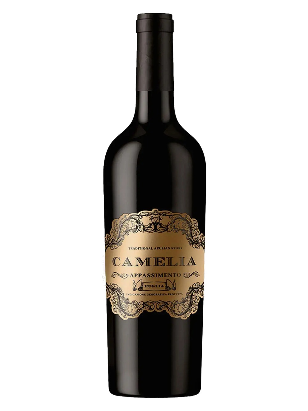 Chai rượu vang đỏ Camelia Appassimento 2024, Merlot Primitivo Negroamaro, Puglia, Ý