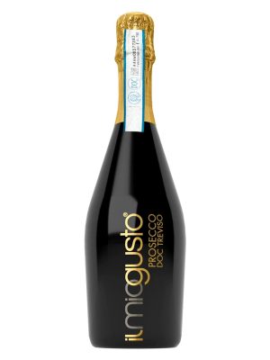 Rượu vang sủi Il Miogusto Prosecco DOC Treviso Glera vùng Veneto nước Ý 11% chai đen nắp vàng